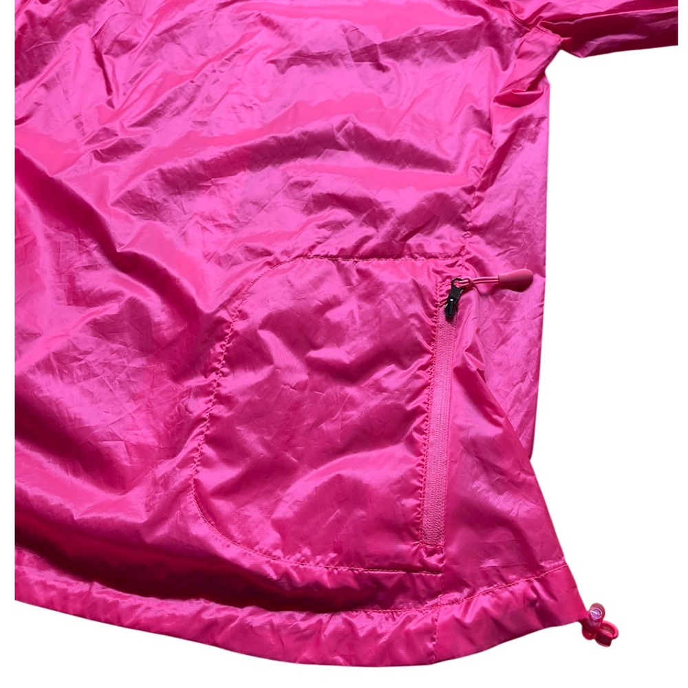 New Balance Pink Lightweight Hooded Packable Windbreaker Water Resistant  Jacket - Picture 7 of 8